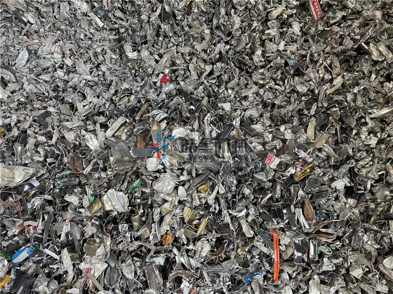 Material crushing effect of waste aluminum crusher